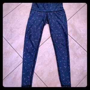 EUC full length Teeki floral leggings.